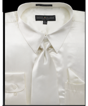 Daniel Ellissa Men's Basic Outlet Dress Shirt Set - Versatile Satin