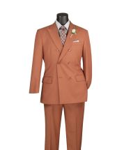 Amber Suit Double Breasted Suit for Men Peak Lapel