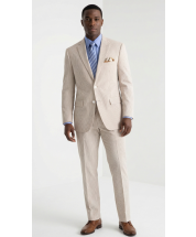 Tan Seersucker Suit Mens Suits Warm Weather Suits