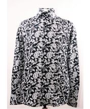Daniel Ellissa Men's Outlet Fashion Dress Shirt - Two Tone Floral