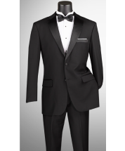 Black Tuxedo Mens Tuxedo Cinchable Waistband