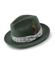 Montique Men's Wool Felt Hat - Abstract Checker Band 