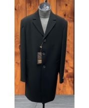 Carmel Zhao Men's 3/4 Length Top Coat - Single Breasted