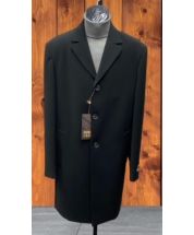 Carmel Zhao Men's 3/4 Length Top Coat - Single Breasted