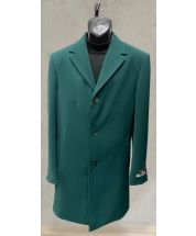Carmel Zhao Men's Outlet 3/4 Length Top Coat - Single Breasted