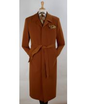 John Knight Men's Full Length Length Top Coat - Hidden Buttons