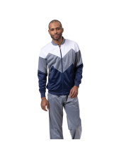 Montique Men's 2 Piece Sport Track Suit - Chevron Design