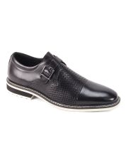 Black Mens Dress Shoe Leather Shoes for Men