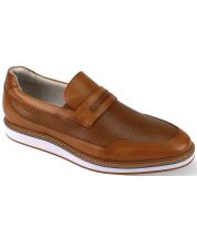 Giovanni Men's Leather Slip On Shoe - Two Tone