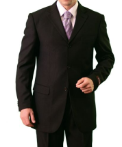 CCO Men's 2 Piece Outlet Suit - Non Vented 3 Button Jacket