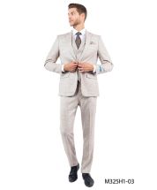 CCO Men's Outlet 3 Piece Executive Suit - Tweed Look