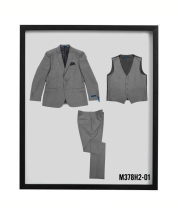 Sean Alexander Men's 3 Piece Hybrid Fit Suit - Solid Texture