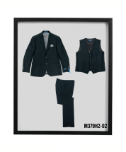 Sean Alexander Men's 3 Piece Hybrid Fit Suit - Birdseye Pattern