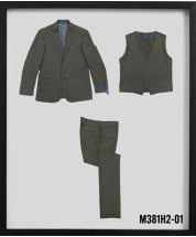 CCO Men's Outlet 3 Piece Hybrid Fit Suit - 2 Button