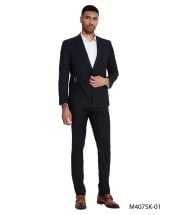 Tazio Men's 2 Piece Skinny Fit Suit - Executive Suit