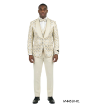 Ivory Suit Three Piece Mens Suits Slim Fit Suits