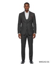 Brown Plaid Suit Mens Suits Modern Fit Suits for Men
