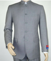 Apollo King Men's 2 Piece Nehru Style Suit - 5 Button Mandarin