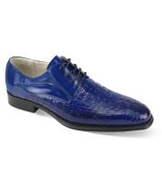 Giovanni Men's Leather Dress Shoe - Alligator Style