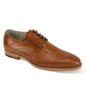 Giovanni Men's Leather Dress Shoe - Alligator Style