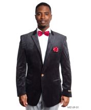 Empire Men's Luxurious Sport Coat - Velvet Pinstripe