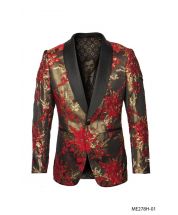 Empire Men's Luxurious Sport Coat - Gold Accents