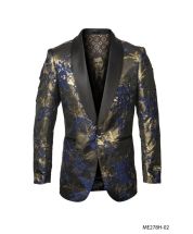CCO Men's Outlet Luxurious Sport Coat - Gold Accents
