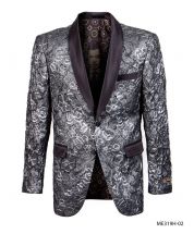 Empire Men's Luxurious Sport Coat - Sequin Collar