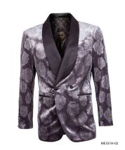 CCO Men's Outlet Luxurious Sport Coat - Dark Floral Pattern