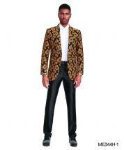 Empire Men's Luxurious Sport Coat - Sunflower Pattern