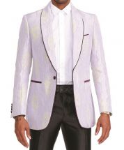 Empire Men's Luxurious Sport Coat - Jacquard Pattern