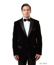 Tazio Men's Outlet Classic Fashion Slim Fit Sport Coat - Velvet Style