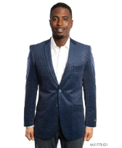 Tazio Men's Outlet Classic Fashion Sport Coat - Crackle Pattern