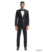Tazio Men's Outlet Classic Fashion Sport Coat - Bold Floral Pattern