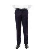 Tazio Men's Flat Front Pants - Classic Style Slacks