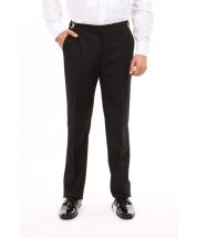 Tazio Men's Slim Fit Tuxedo Pants - Side Satin Accent