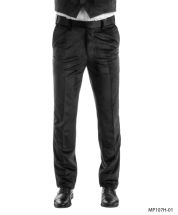 Tazio Men's Slim Fit Tuxedo Pants - Velvet