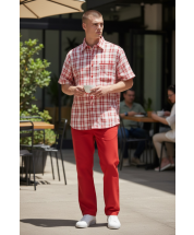 Red Mens Leisure Suit Cheap Suits