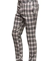 Statement Men's Slim Fit Pants - Vibrant Plaid