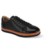 Giovanni Men's Leather Sneaker Style Shoe - Matching Sole
