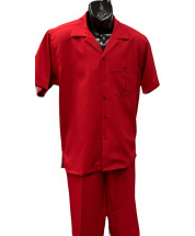 CCO Men's 2 Piece Wide Leg Walking Suit - Chest Pocket
