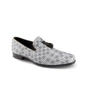 Montique Men's Fashion Loafer Shoe - Abstract Checker