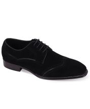 CCO Men's Suede Dress Shoe - Perforated Design