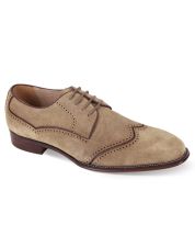 CCO Men's Suede Dress Shoe - Perforated Design