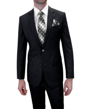 Pacelli by Zacchi Men's Outlet 2 Piece Executive Suit - Solid Colors