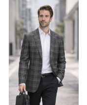 Charcoal Blazer for Men Jackets