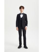 CCO Boy's Outlet 5 Piece Tuxedo in Solid Colors - Varied Bowties
