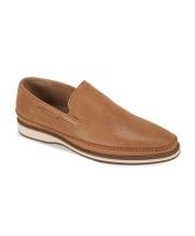 Giovanni Men's Leather Dress Shoe - Moc Toe Slip-On