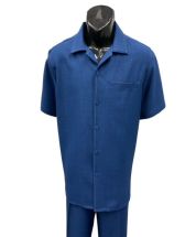 Dreams by Zacchi Men's 2 Piece Walking Suit - Detailed Pic Stitching