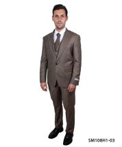 CCO Men's Outlet 3 Piece Executive Slim Suit - Bold Color